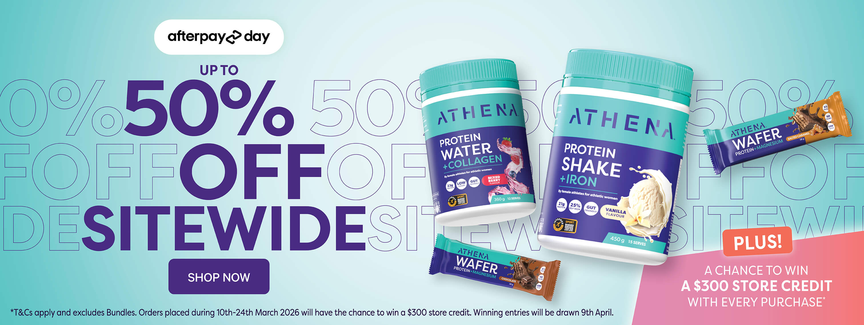 Afterpay day up to 50% off desktop