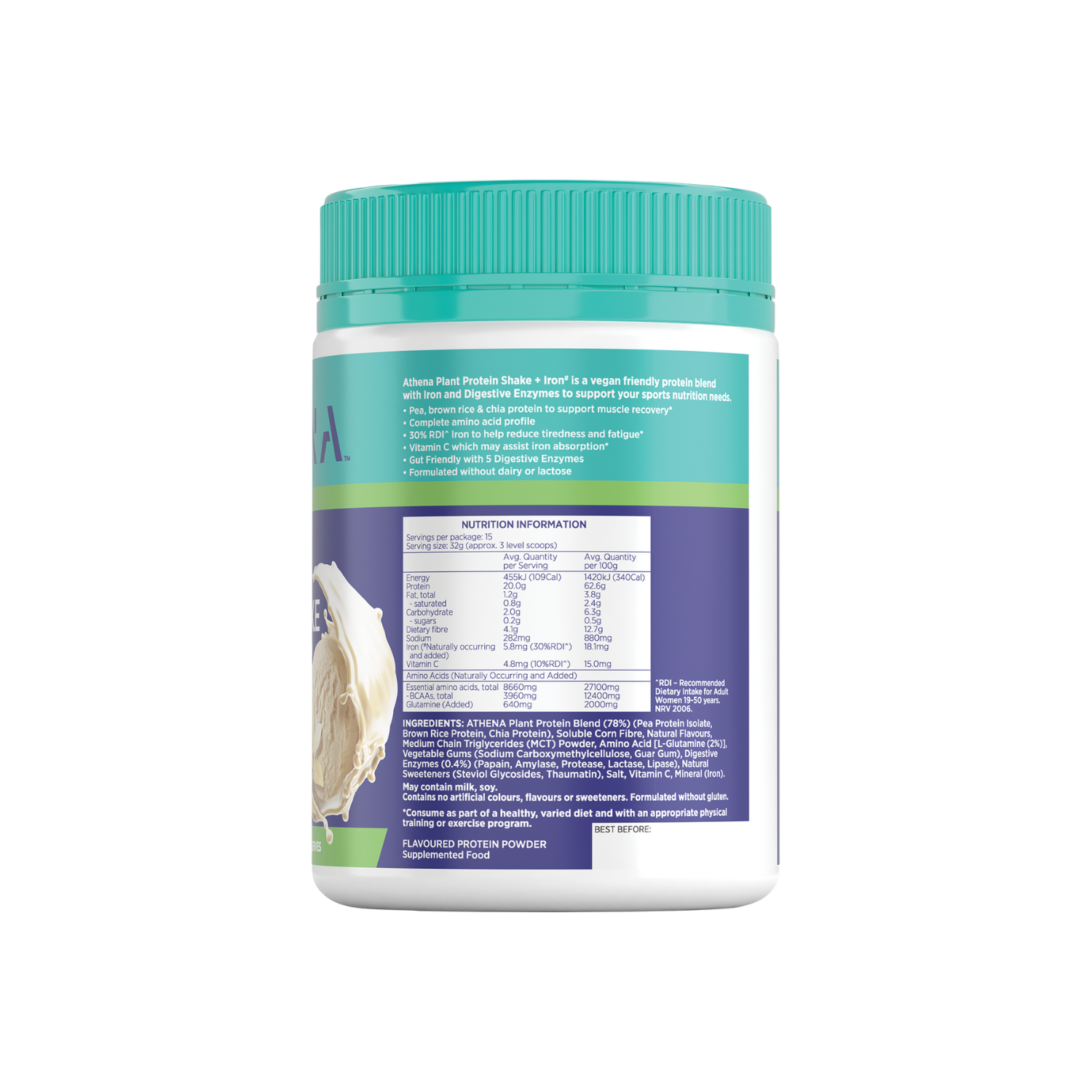 Plant Protein + Iron Vanilla BOP 1