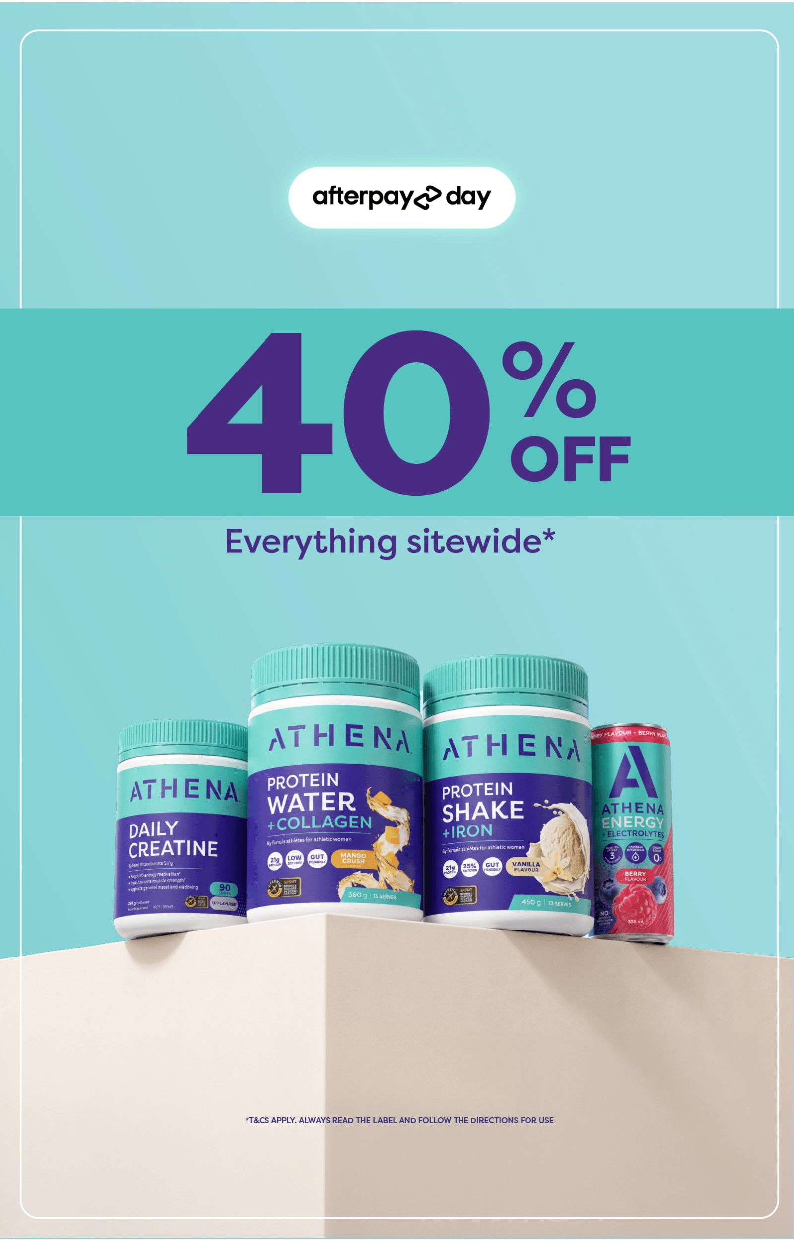 40% off Athena
