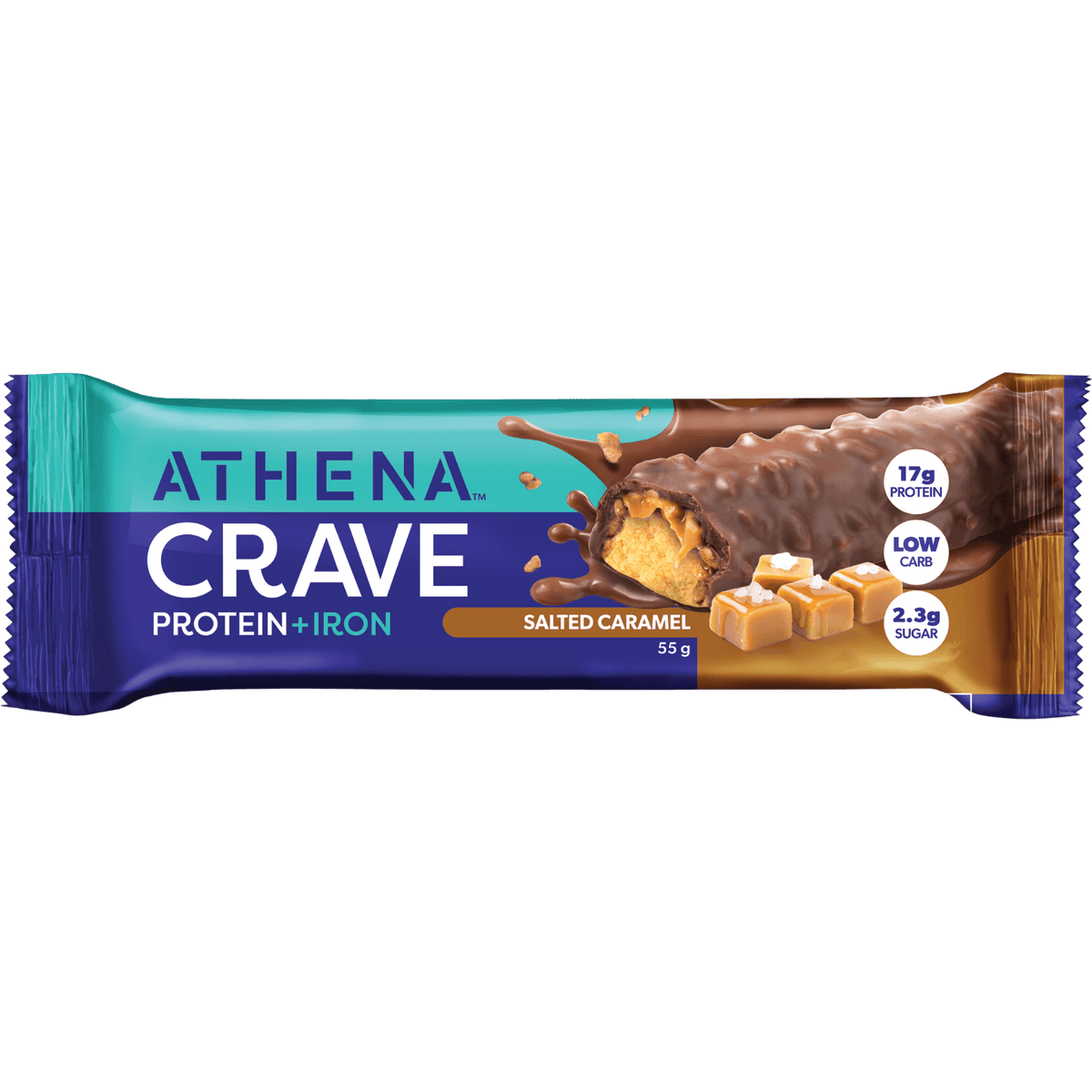 Crave Protein + Iron (Box of 12 Bars) - Athena Nutrition