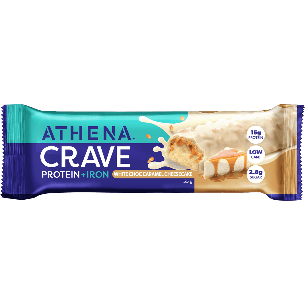 Crave Protein + Iron (Box of 12 Bars) - Athena Nutrition