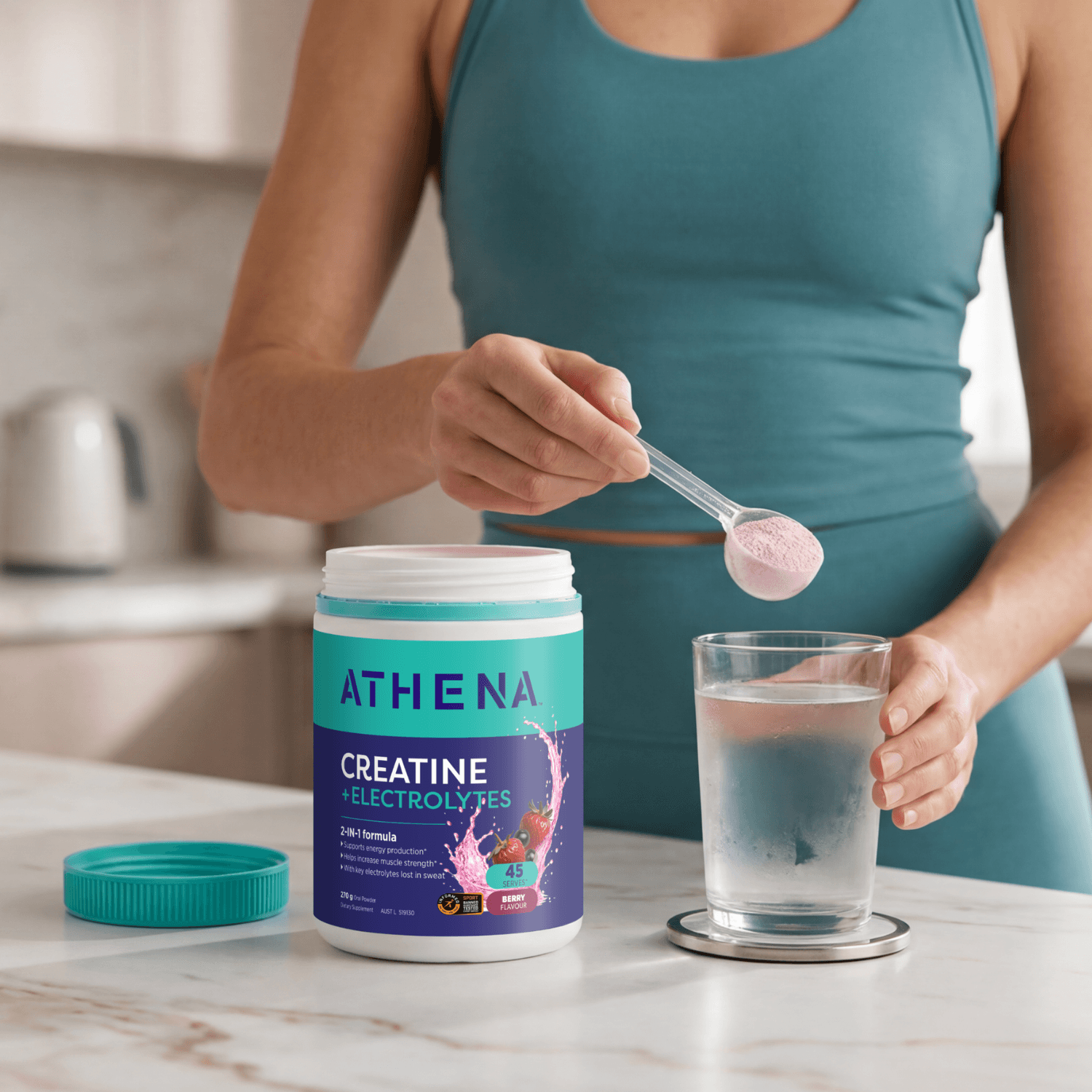 Creatine + Electrolytes Berry - Athena Nutrition