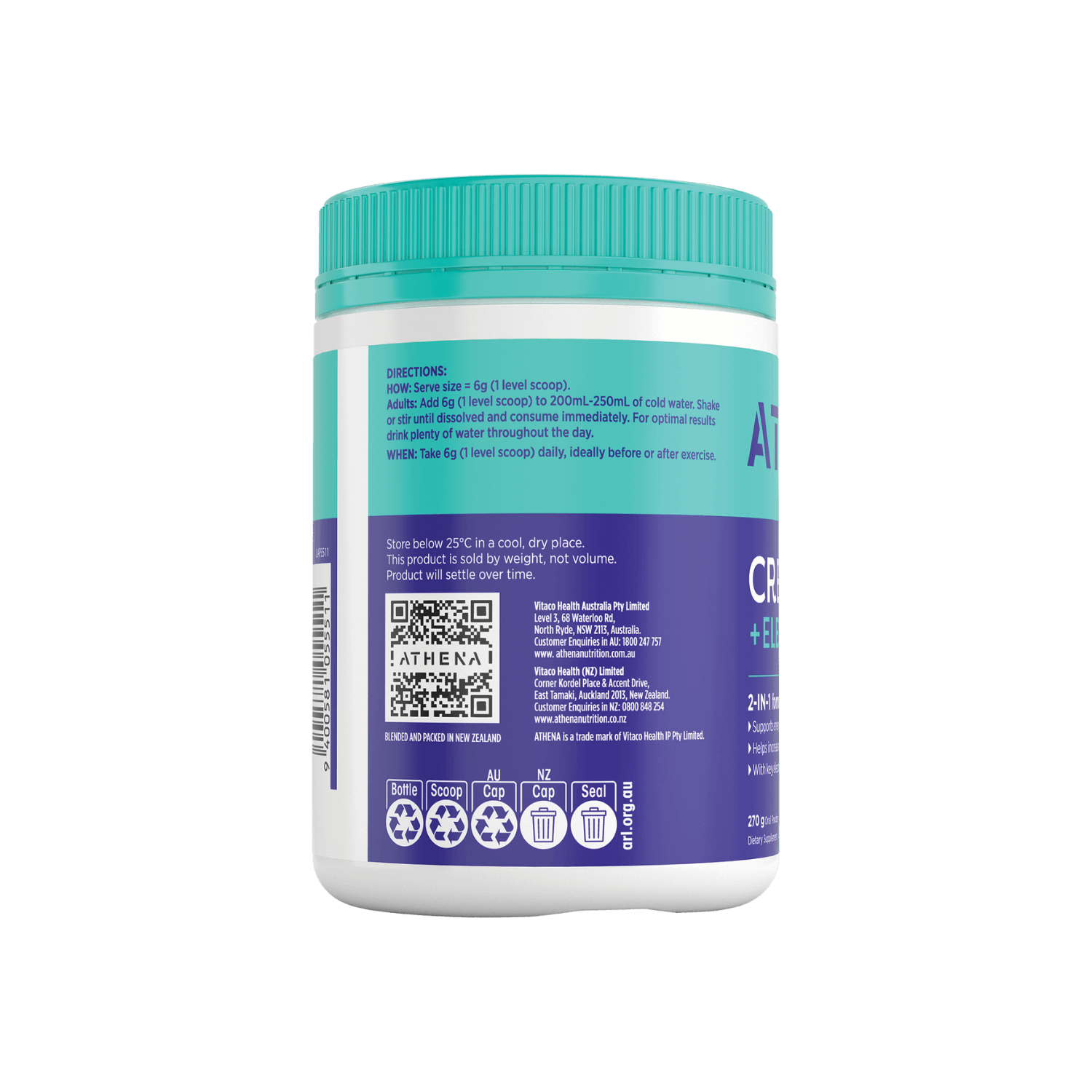 Creatine + Electrolytes Berry - Athena Nutrition