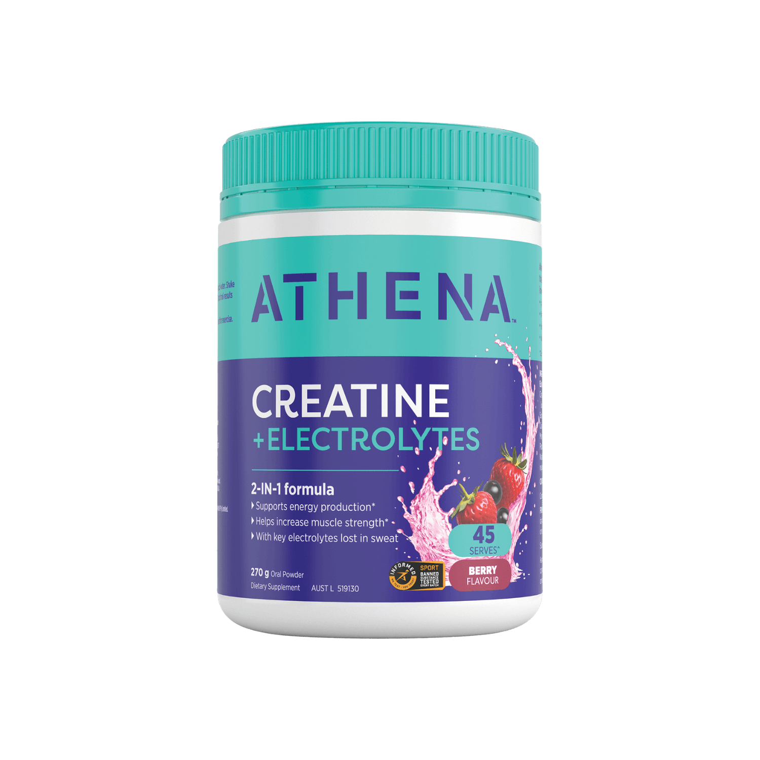 Creatine + Electrolytes Berry - Athena Nutrition