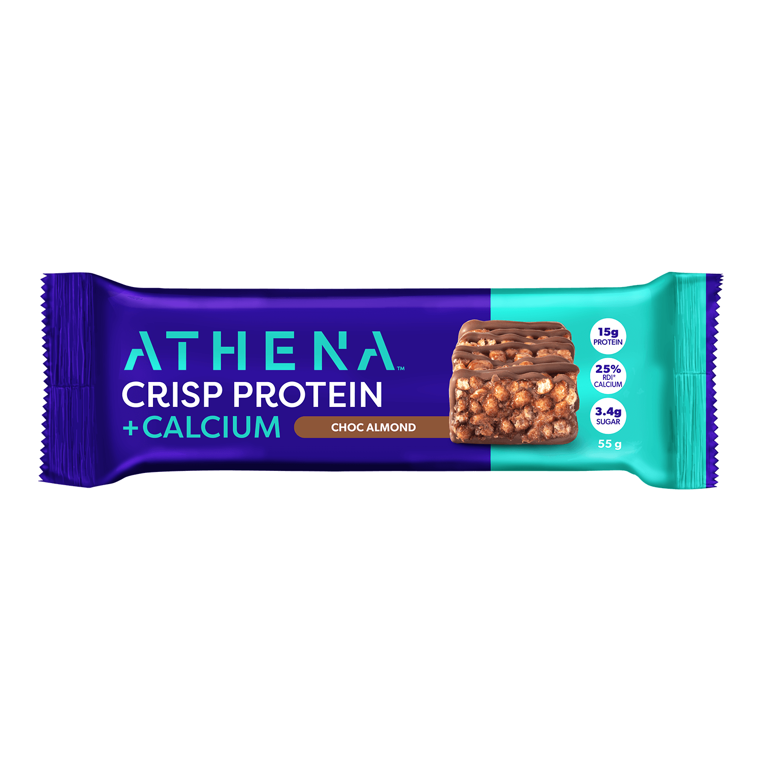 Crisp Protein + Calcium (Box of 12 Bars) - Athena Nutrition