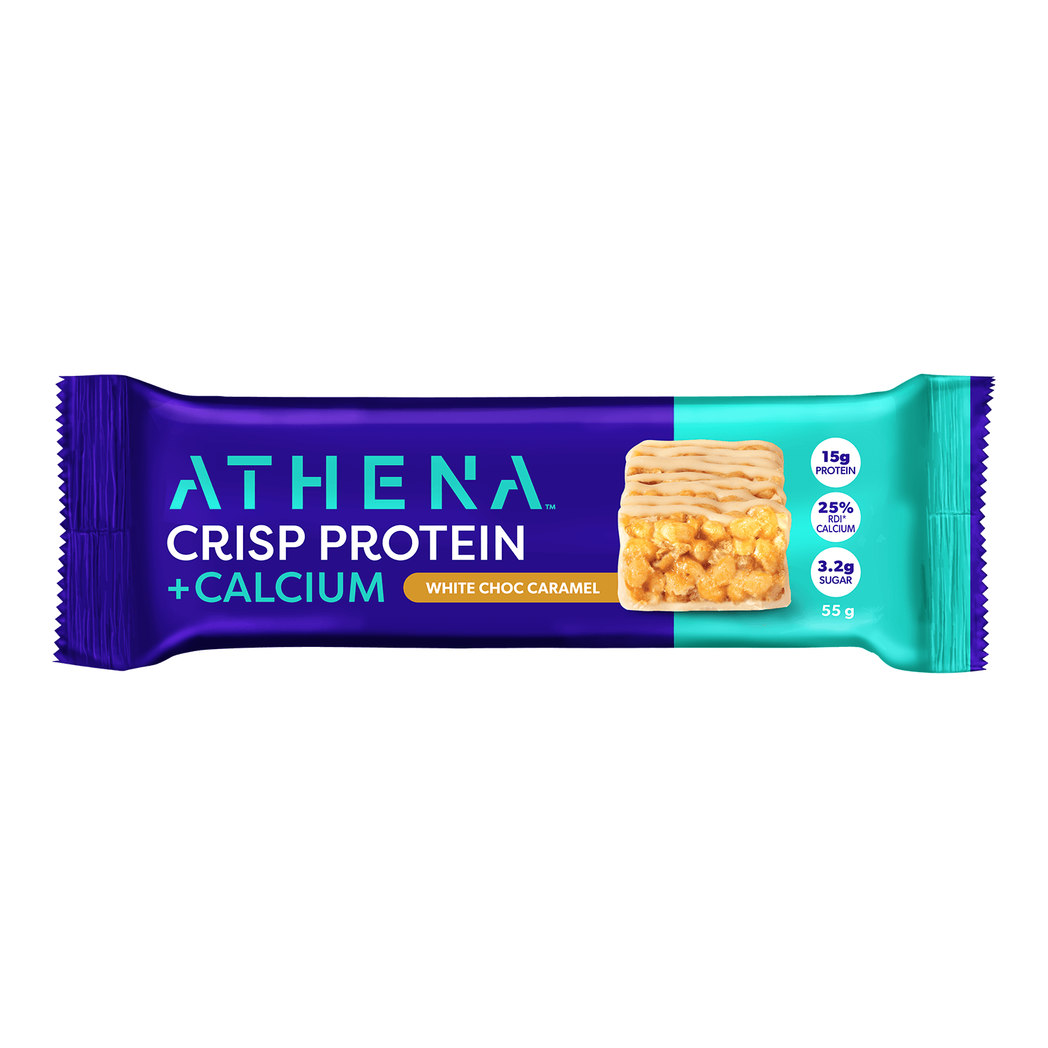 Crisp Protein + Calcium (Box of 12 Bars) - Athena Nutrition