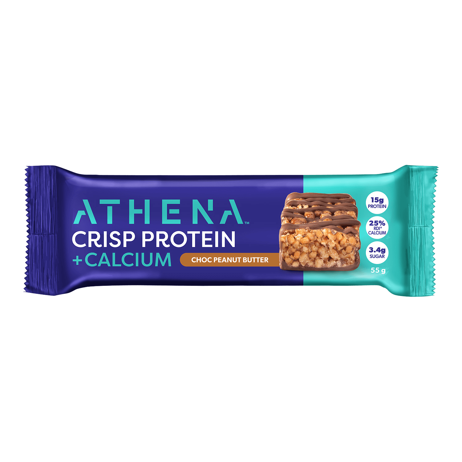 Crisp Protein + Calcium (Box of 12 Bars) - Athena Nutrition