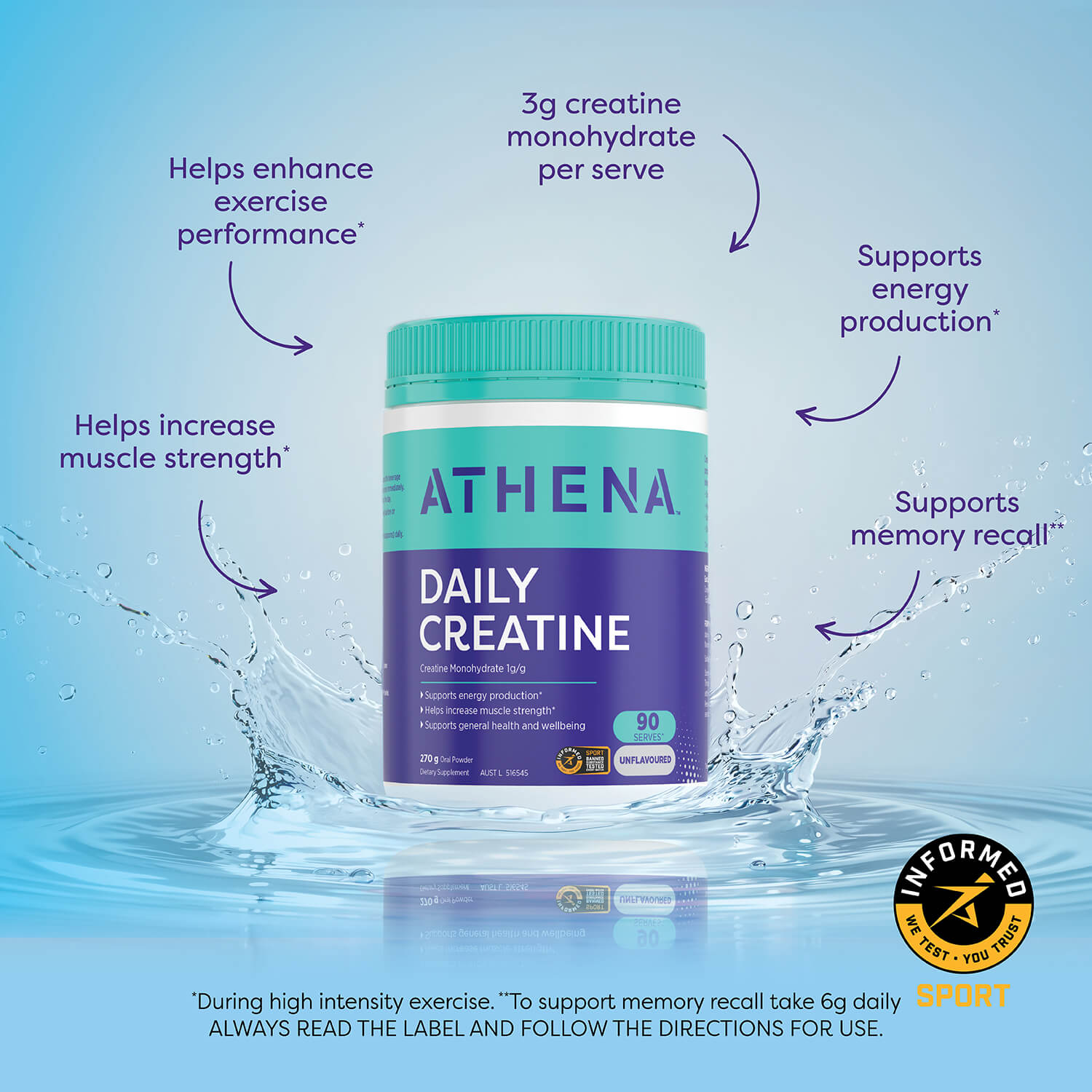 Daily Creatine - Athena Nutrition