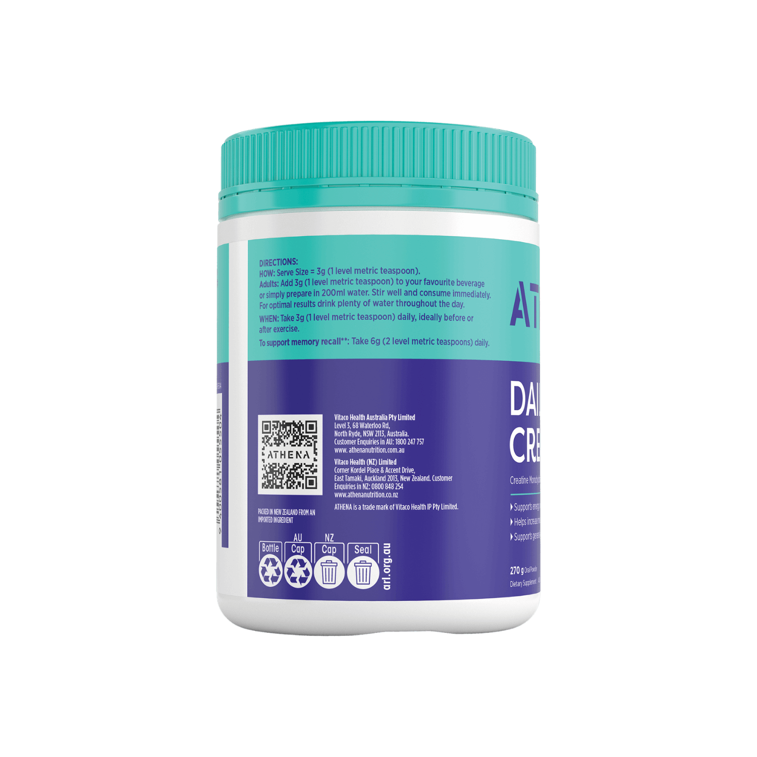 Daily Creatine - Athena Nutrition