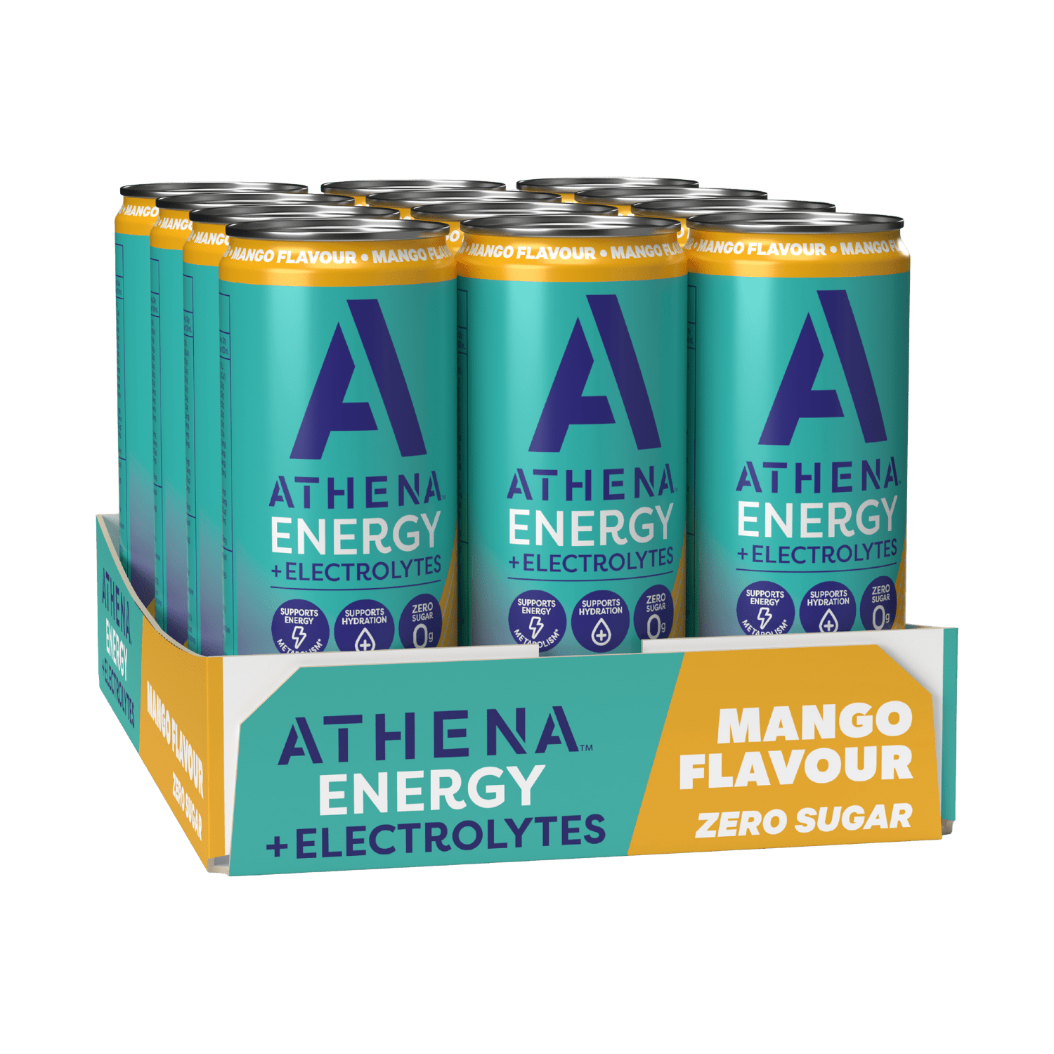 Energy + Electrolytes 355ml 12 Pack - Athena Nutrition