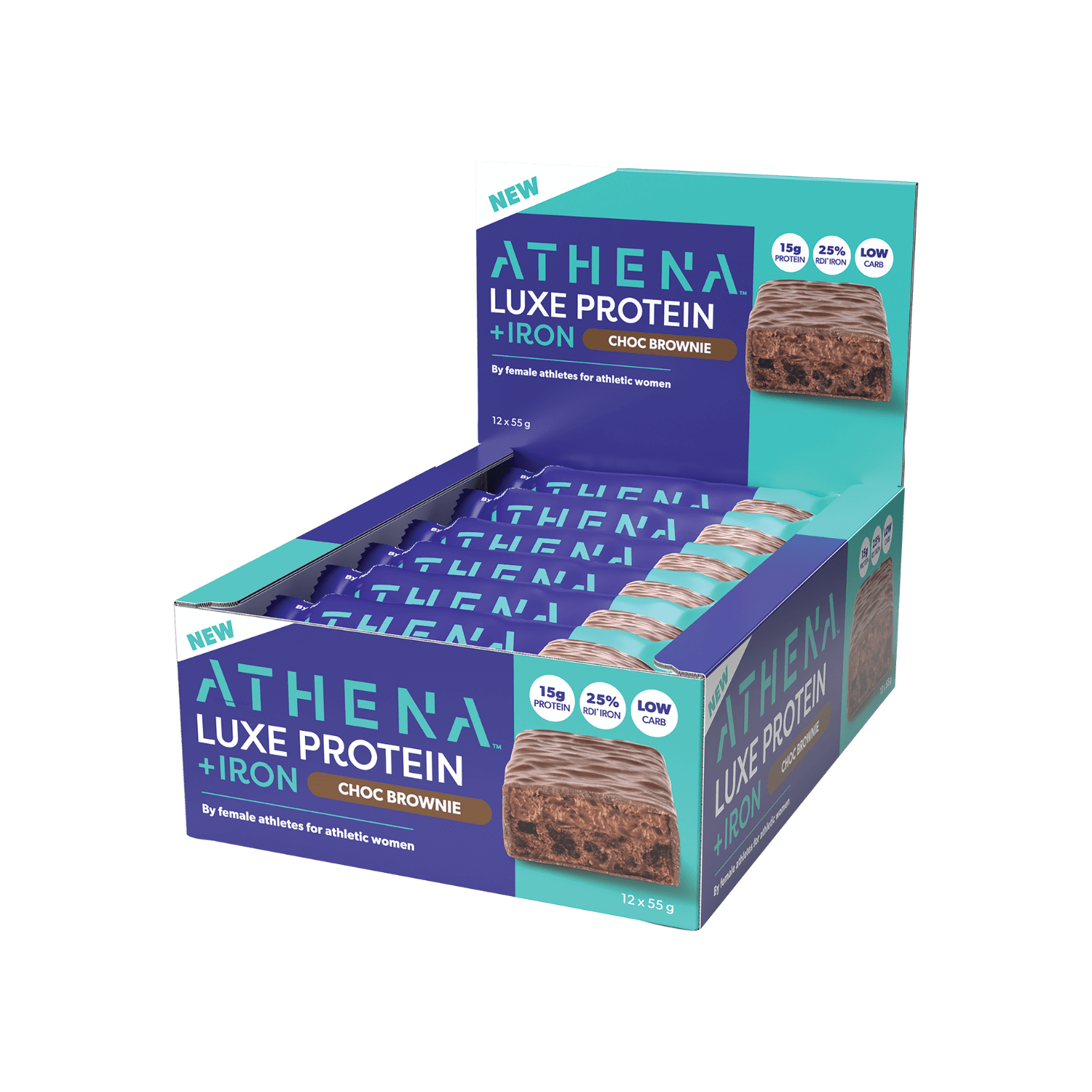 Luxe protein bars + Iron Choc Brownie