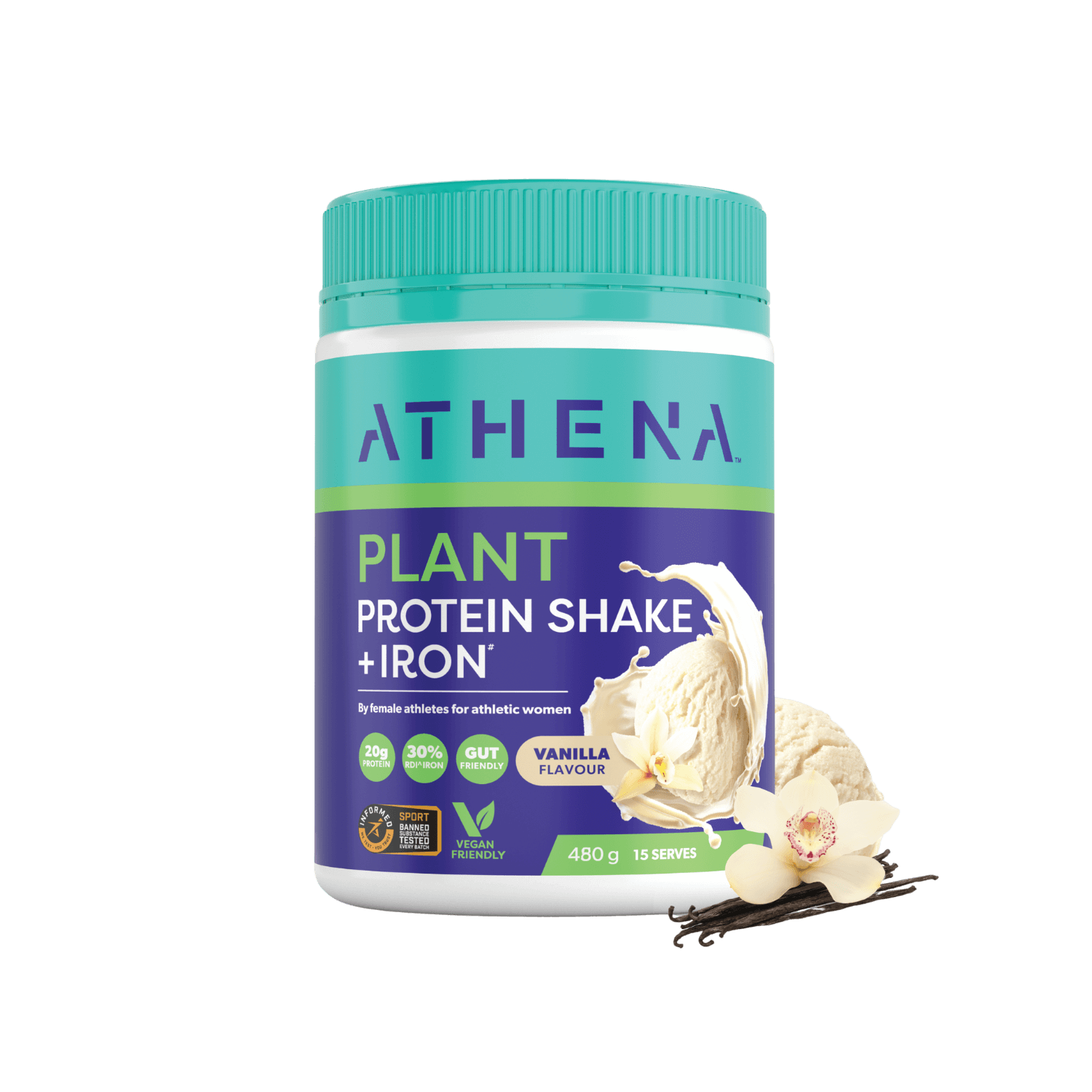 Plant Protein Shake + Iron - Athena Nutrition