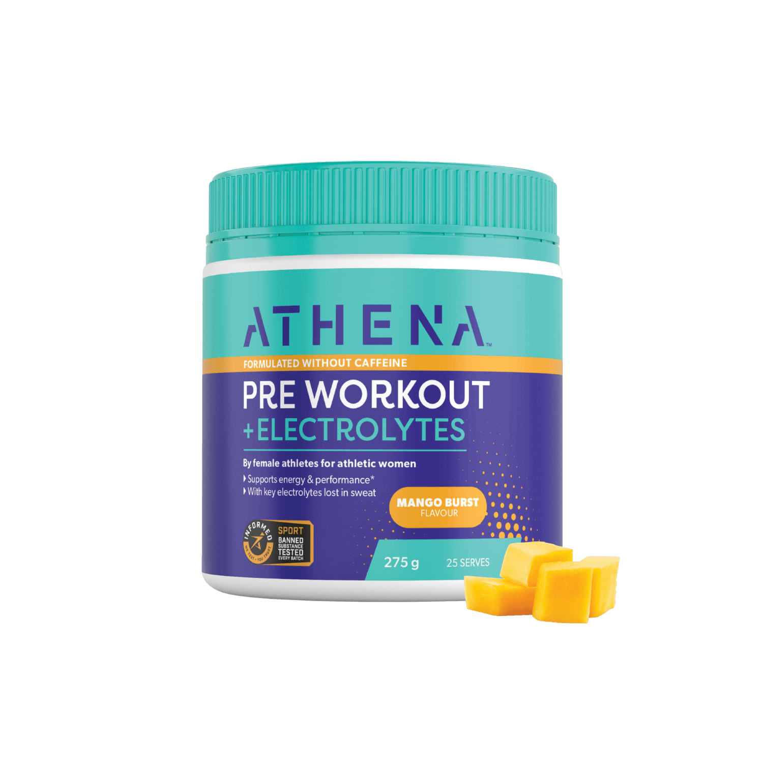 Pre Workout + Electrolytes - Caffeine Free - Athena Nutrition