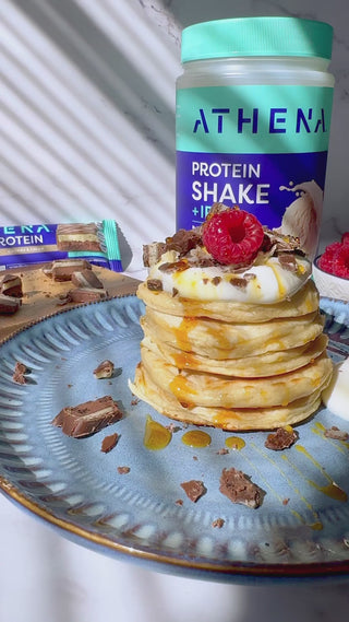 Athena Protein Shake + Iron video pancakes