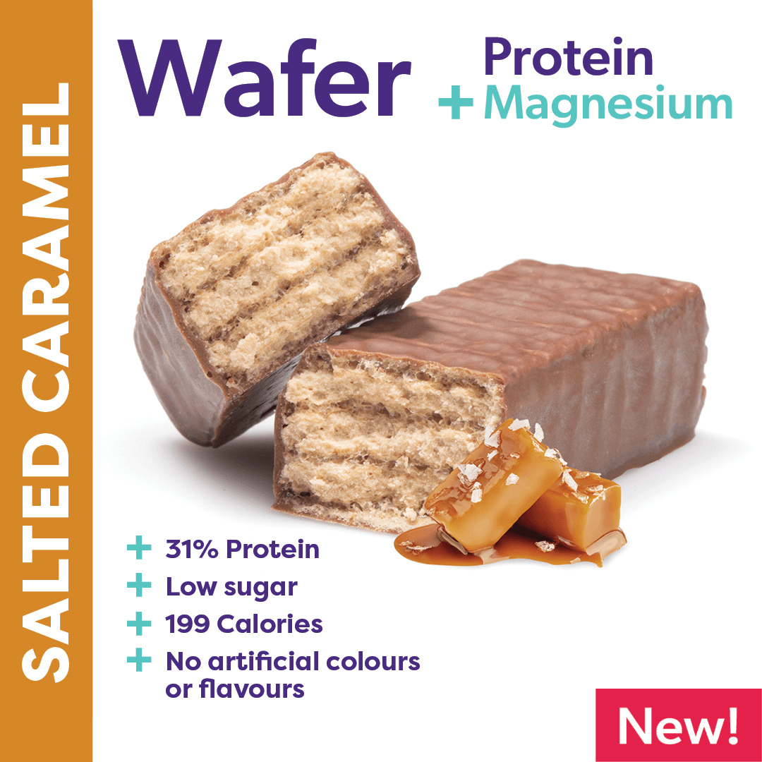 Protein Wafer + Magnesium (Box of 12 bars) - Athena Nutrition