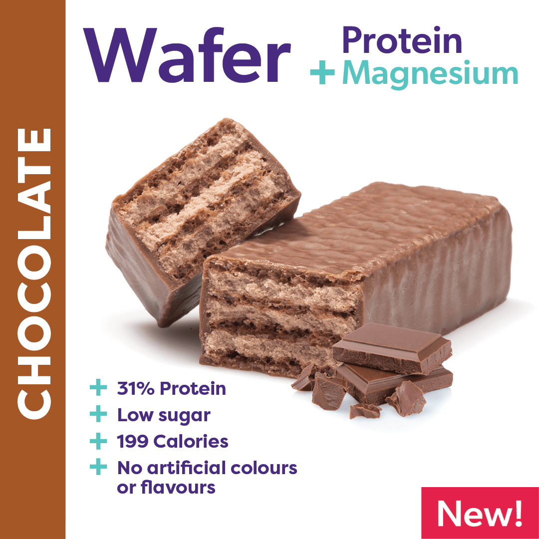 Protein Wafer + Magnesium (Box of 12 bars) - Athena Nutrition