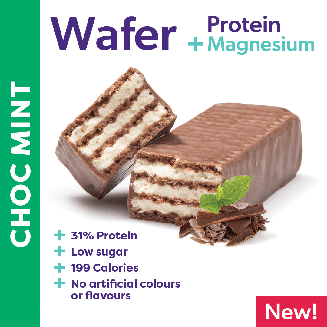 Protein Wafer + Magnesium (Box of 12 bars) - Athena Nutrition